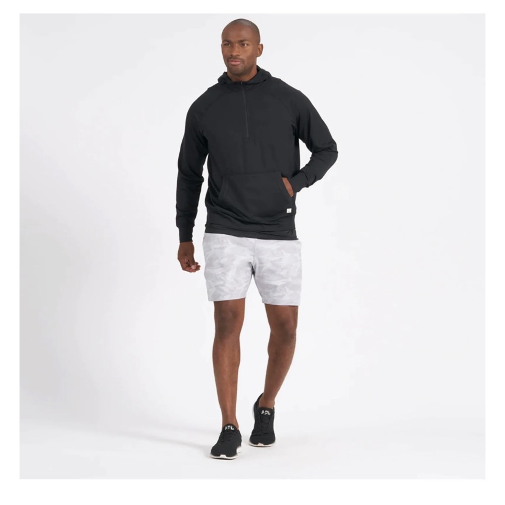 Mens Vuori Ponto Short XL in light grey camo